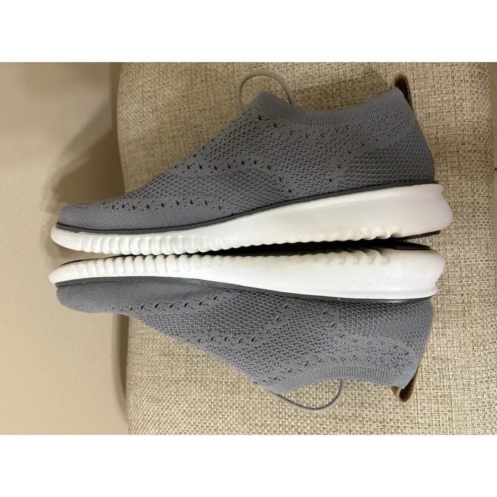 Cole Haan 2.0 Zerogrand Stitchlite Size 10‎ Grey Tan Wingtip Oxford C27947